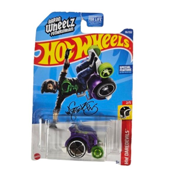Hot Wheels Aaron Wheelz Fotheringham Wheelie Chair HW Daredevils HCX08-M9C0K - Picture 1 of 5